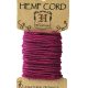 hemp mini card dark pink