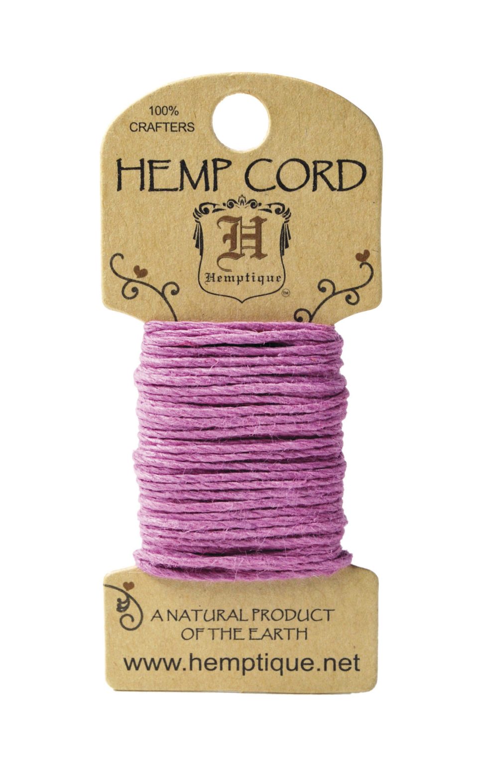 hemp mini card light pink