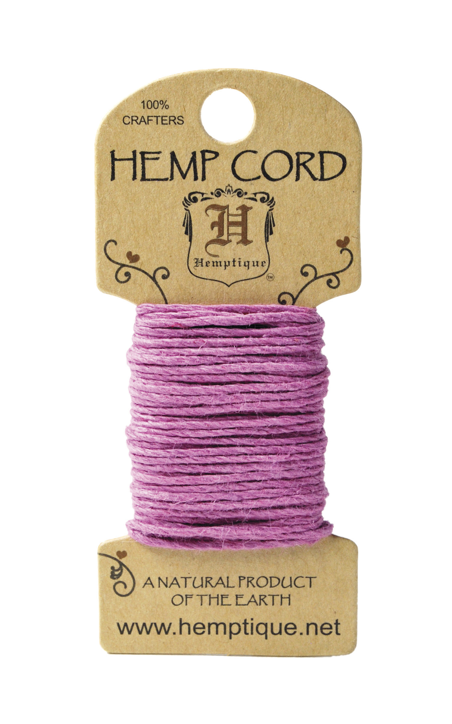 hemp mini card light pink